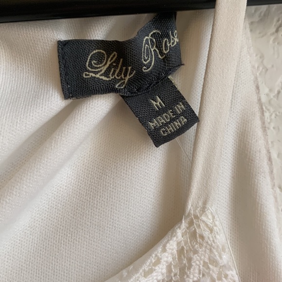 NWT cream long lace dress size medium - Picture 5 of 8